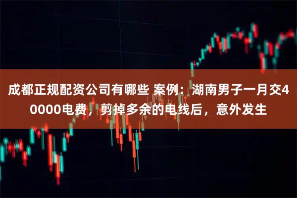 成都正规配资公司有哪些 案例：湖南男子一月交40000电费，剪掉多余的电线后，意外发生