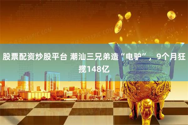 股票配资炒股平台 潮汕三兄弟造“电驴”，9个月狂揽148亿